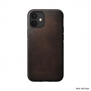 Nomad Leather Rugged Case - кожен (естествена кожа) кейс за iPhone 12, iPhone 12 Pro (кафяв) 5