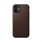 Nomad Leather Rugged Case - кожен (естествена кожа) кейс за iPhone 12, iPhone 12 Pro (кафяв) 3