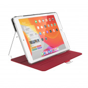 Speck Balance Folio Case - текстилен калъф и поставка за iPad 9 (2021), iPad 8 (2020), iPad 7 (2019) (червен-прозрачен) 1