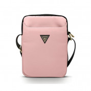 Guess Triangle Logo Tablet Bag 10 - дизайнерска чанта с презрамка за таблети до 10 инча (розов)