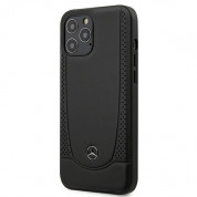 Mercedes Genuine Leather Urban Line Hard Case for iPhone 12 Pro Max (black)