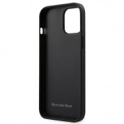 Mercedes Genuine Leather Wave Line Hard Case for iPhone 12 Pro Max (black) 1