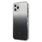 Mercedes TPU Transparent Line Case - силиконов (TPU) удароустойчив калъф за iPhone 12, iPhone 12 Pro (черен) 1