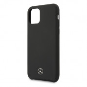 Mercedes TPU Silicone Line Case - силиконов (TPU) удароустойчив калъф за iPhone 12 Mini (черен) 5
