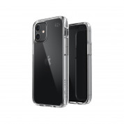 Speck Presidio Perfect Clear Case - удароустойчив хибриден кейс за iPhone 12 Mini (прозрачен) 4