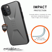 Urban Armor Gear Civilian Case for iPhone 12 Pro Max (silver) 7
