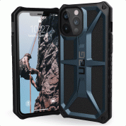 Urban Armor Gear Monarch Case - удароустойчив хибриден кейс за  iPhone 12 Pro Max (син)