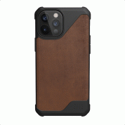Urban Armor Gear Metropolis LT Supple Italian Leather (LTHR) for iPhone 12 Pro Max (brown) 2