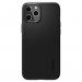 Spigen Thin Fit Case - качествен тънък матиран кейс за iPhone 12, iPhone 12 Pro (черен) 1