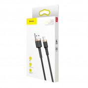 Baseus Cafule USB Lightning Cable (CALKLF-CV1) - Lightning USB кабел за Apple устройства с Lightning порт (200 см) (черен-златист) 8