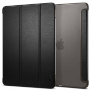 Spigen Case Smart Fold - кожен кейс и поставка за iPad Pro 11 M1 (2021), iPad Pro 11 (2020), iPad Pro 11 (2018) (черен)