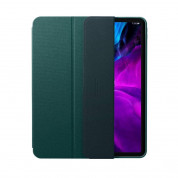 Spigen Urban Fit Case - текстилен кейс и поставка за iPad 11 Pro M1 (2021), iPad 11 Pro (2020), iPad 11 Pro (2018) (тъмнозелен) 2
