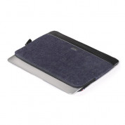 Decoded Denim Slim Sleeve - качествен (естествен кожа + японски деним) калъф за MacBook Pro 16, Pro 15 и лаптопи до 16 инча (тъмносин) 1