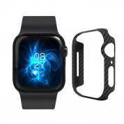 Pitaka Aramid Fiber Air Case - удароустойчив TPU кейс за Apple Watch 40мм (черен)