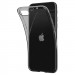 Spigen Liquid Crystal Case - тънък качествен термополиуретанов кейс за iPhone SE (2022), iPhone SE (2020), iPhone 8, iPhone 7 (черен-прозрачен) 3