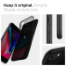 Spigen Liquid Crystal Case - тънък качествен термополиуретанов кейс за iPhone SE (2022), iPhone SE (2020), iPhone 8, iPhone 7 (черен-прозрачен) 9