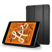 Spigen Case Smart Fold - кожен кейс и поставка за iPad Mini 5 (черен)