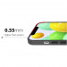 SwitchEasy 0.35 UltraSlim Case - тънък полипропиленов кейс 0.35 мм. за iPhone 12 mini (черен-прозрачен) 8