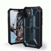 Urban Armor Gear Monarch Case - удароустойчив хибриден кейс за iPhone 12 Mini (син)