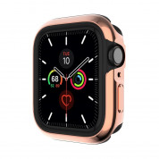 SwitchEasy Odyssey Case - удароустойчив хибриден кейс за Apple Watch 44мм (розово злато)