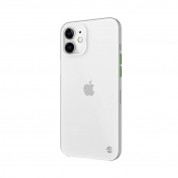 SwitchEasy 0.35 UltraSlim Case - тънък полипропиленов кейс 0.35 мм. за iPhone 12 mini (бял-прозрачен) 3