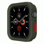 SwitchEasy Colors Case - термополиуретанов удароустойчив кейс за Apple Watch 40мм (тъмнозелен) 2
