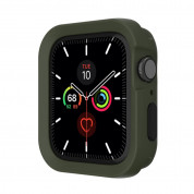 SwitchEasy Colors Case - удароустойчив силиконов (TPU) кейс за Apple Watch 40мм (тъмнозелен) 1
