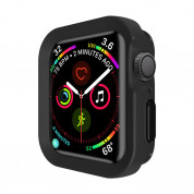 SwitchEasy Colors Case - термополиуретанов удароустойчив кейс за Apple Watch 40мм (черен)