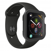 SwitchEasy Colors Case - удароустойчив силиконов (TPU) кейс за Apple Watch 40мм (черен) 3