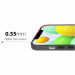SwitchEasy 0.35 UltraSlim Case - тънък полипропиленов кейс 0.35 мм. за iPhone 12, iPhone 12 Pro (черен-прозрачен) 9