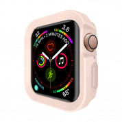 SwitchEasy Colors Case - термополиуретанов удароустойчив кейс за Apple Watch 40мм (розов)