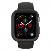 SwitchEasy Colors Case - удароустойчив силиконов (TPU) кейс за Apple Watch 44мм (черен) 4