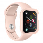 SwitchEasy Colors Case - удароустойчив силиконов (TPU) кейс за Apple Watch 44мм (розов) 4