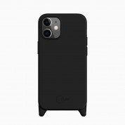 SwitchEasy Play Case - силиконов (TPU) калъф с въженце за носене за iPhone 12 mini (черен) 4