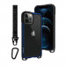 SwitchEasy Odyssey Case - удароустойчив хибриден кейс с връзка и карабинер за iPhone 12 Pro Max (син)  1