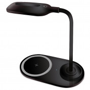 Platinet Desk Lamp Wireless Charger 5W - настолна LED лампа с функция безжично зареждане (черен)