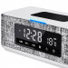 Platinet Speaker Daily Bluetooth, QI, FM And Clock - безжичен портативен спийкър с FM радио, часовник с аларма и поставка за безжично зареждане (бял) 4