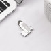 Hoco Premium 128GB USB-C Male Flash Drive + USB 3.0 Female - USB флаш памет с USB-C порт за компютри смартфони и таблети (сребрист) 3