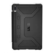 Urban Armor Gear Metropolis Case - удароустойчив хибриден кейс от най-висок клас за Samsung Galaxy Tab S7 (черен) 3