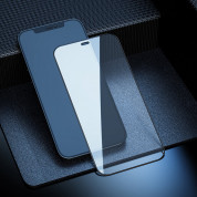 Hoco Shatterproof Ultra-Fine Edge Fullscreen HD Tempered Film - стъклено защитно покритие за целия дисплей на iPhone 12, iPhone 12 Pro (прозрачен-черен) 4