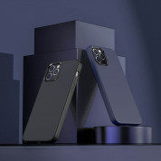 Hoco Pure Series Silicone Protective Case - силиконов (TPU) калъф за iPhone 12 Pro Max (син)  1