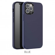 Hoco Pure Series Silicone Protective Case for iPhone 12 Pro Max (blue)