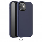 Hoco Pure Series Silicone Protective Case for iPhone 12 mini (blue)