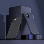 Hoco Pure Series Silicone Protective Case - силиконов (TPU) калъф за iPhone 12 mini (син)  3