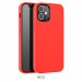 Hoco Pure Series Silicone Protective Case - силиконов (TPU) калъф за iPhone 12 mini (червен)  1