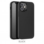Hoco Pure Series Silicone Protective Case for iPhone 12 mini (black)