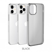 Hoco Light Series TPU Protective Case - силиконов (TPU) калъф за iPhone 12, iPhone 12 Pro (черен) 