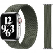 Sdesign Braided SoloLoop Band - текстилна каишка за Apple Watch 38мм, 40мм (тъмнозелен)