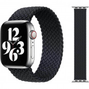 Sdesign Braided SoloLoop Band - текстилна каишка за Apple Watch 38мм, 40мм (черен)