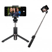 Huawei AF15 Pro Selfie CF15R Stick + Tripod Telescopic Stand Bluetooth - разтегаем безжичен селфи стик и трипод за мобилни телефони (черен) 2